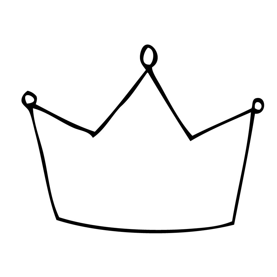 958x958 simple princess crown drawing free image - Princess Crown Drawing.