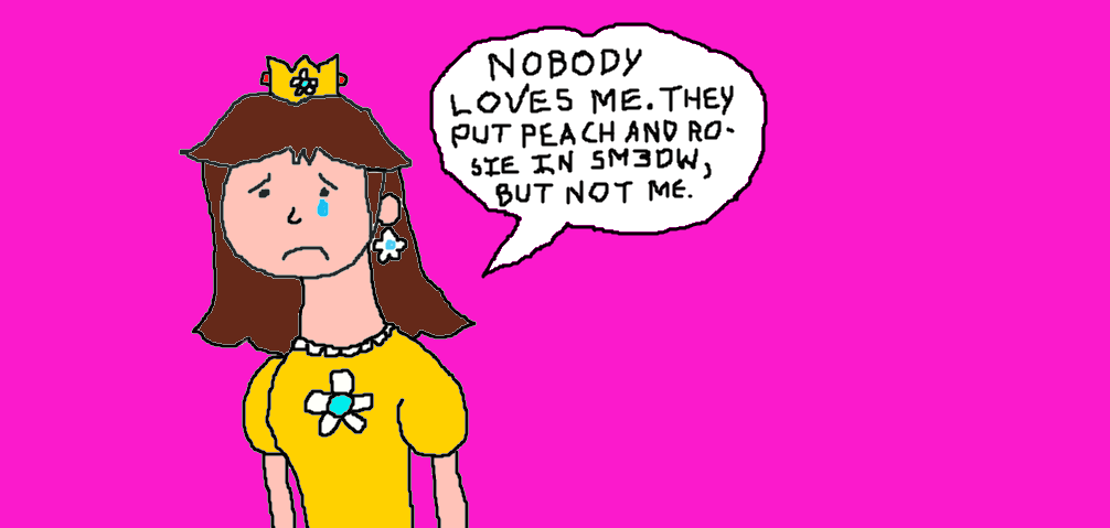1006x479 nobody loves princess daisy - Princess Daisy Drawing