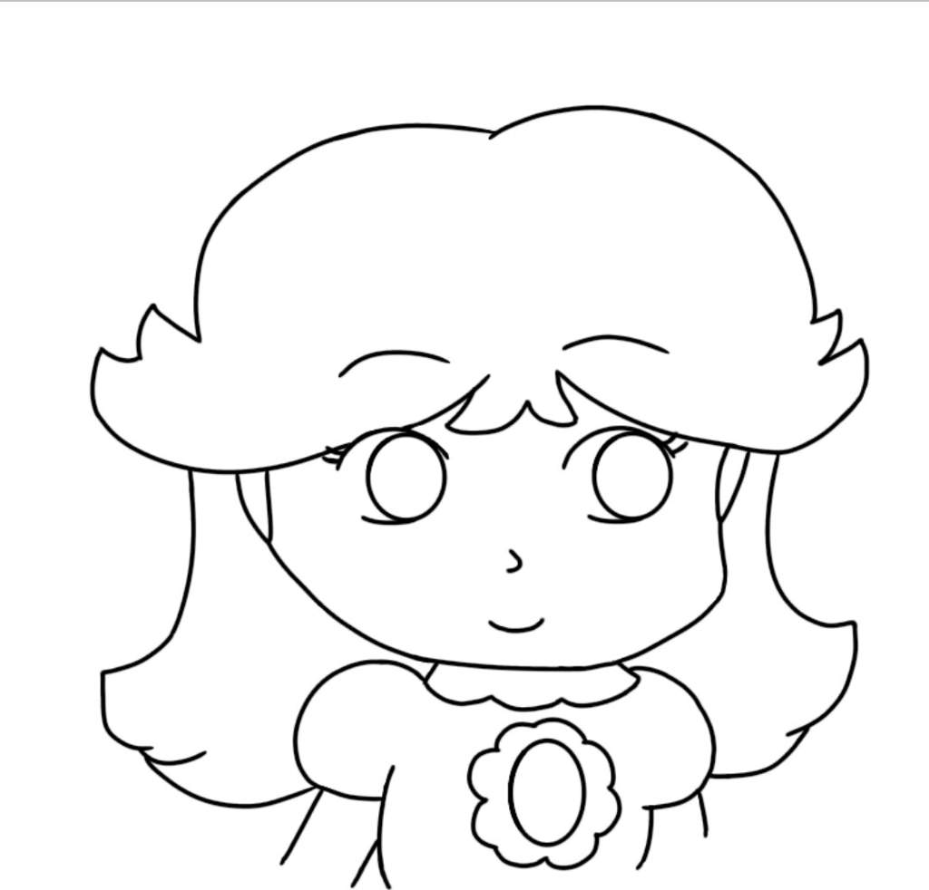 1024x982 Princess Daisy - Princess Daisy Drawing