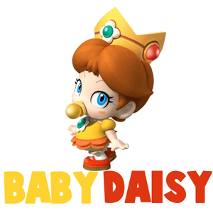 300x300 How To Draw Baby Princess Daisy From Wii Mario Kart - Princess Daisy Drawing
