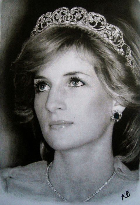 479x700 kelvin okafor art princess diana - Princess Diana Drawing