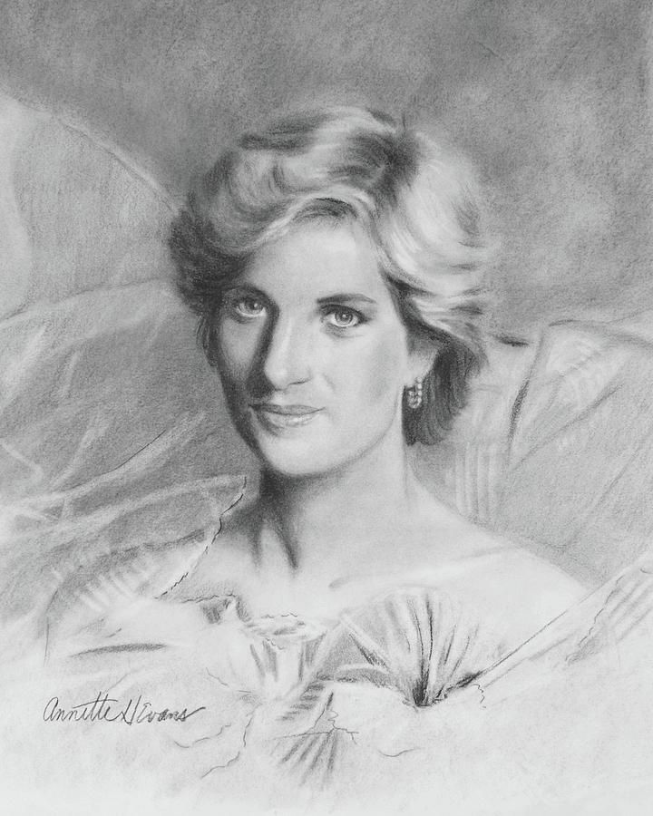 720x900 princess diana drawing - Princess Diana Drawing