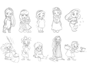 300x250 Images About Cute On We Heart It See - Princess Disney Drawing