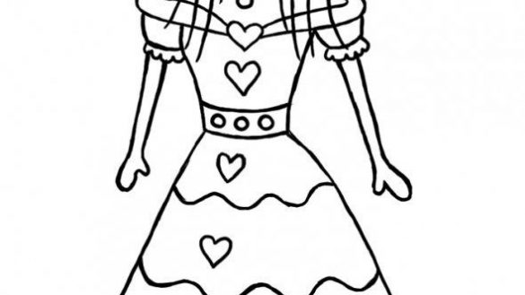 585x329 Easy Princess Drawing At Getdrawings Com Free For Personal Use - Princess Drawing Easy