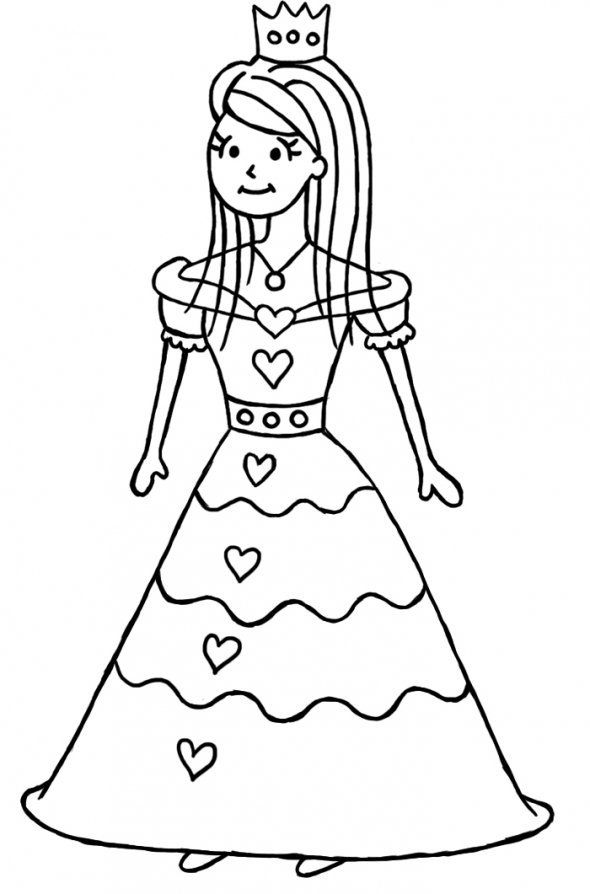 590x894 How To Draw A Princess Step - Princess Drawing Easy