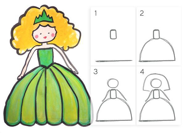600x432 how to draw a princess people drawings, princess drawings - Princess Drawing Easy