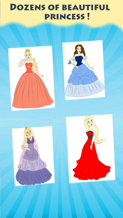 392x696 Coloring Princess Paint Book Draw Kids - Princess Drawing For Kids