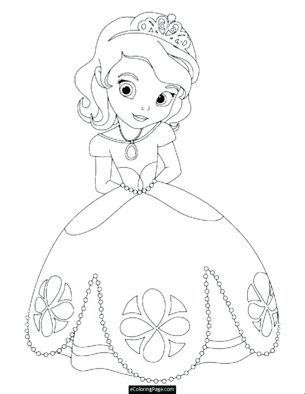 618x800 Princess Crown Coloring - Princess Drawing For Kids