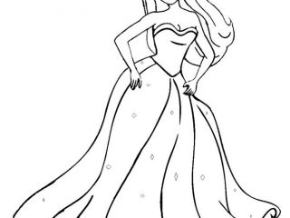 320x240 princess coloring pages printable barbie princess coloring pages - Princess Drawing For Kids