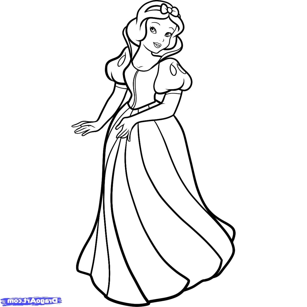 1024x1024 Disney Princess Cartoon Drawing - Princess Drawing Pictures