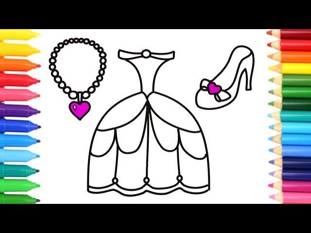 640x480 How To Draw A Princess Dress For Girls, Coloring Pages Dress - Princess Dress Drawing