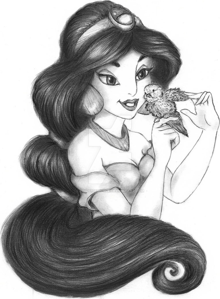 766x1042 princess jasmine - Princess Jasmine Drawing