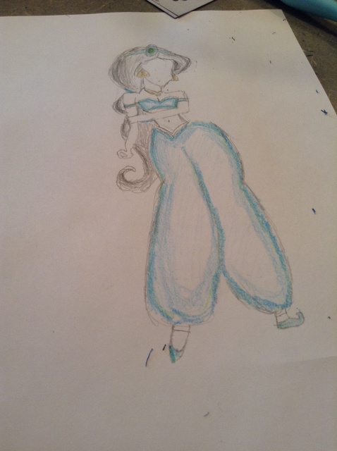 478x640 how to draw disney's princess jasmine - Princess Jasmine Drawing