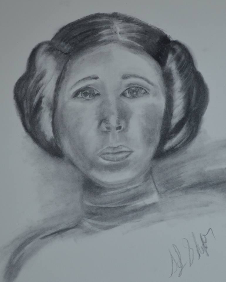 770x962 princess leia drawing - Princess Leia Drawing