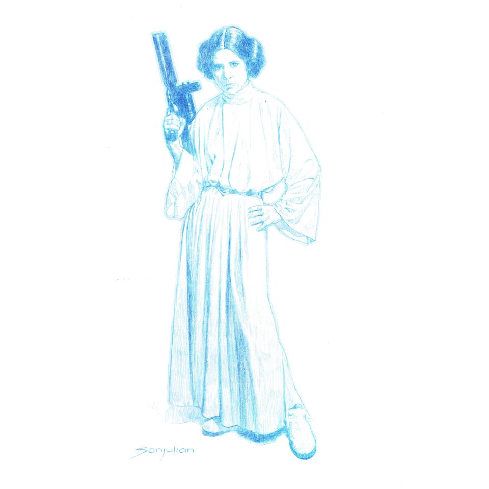 960x960 princess leia organa, star wars - Princess Leia Drawing