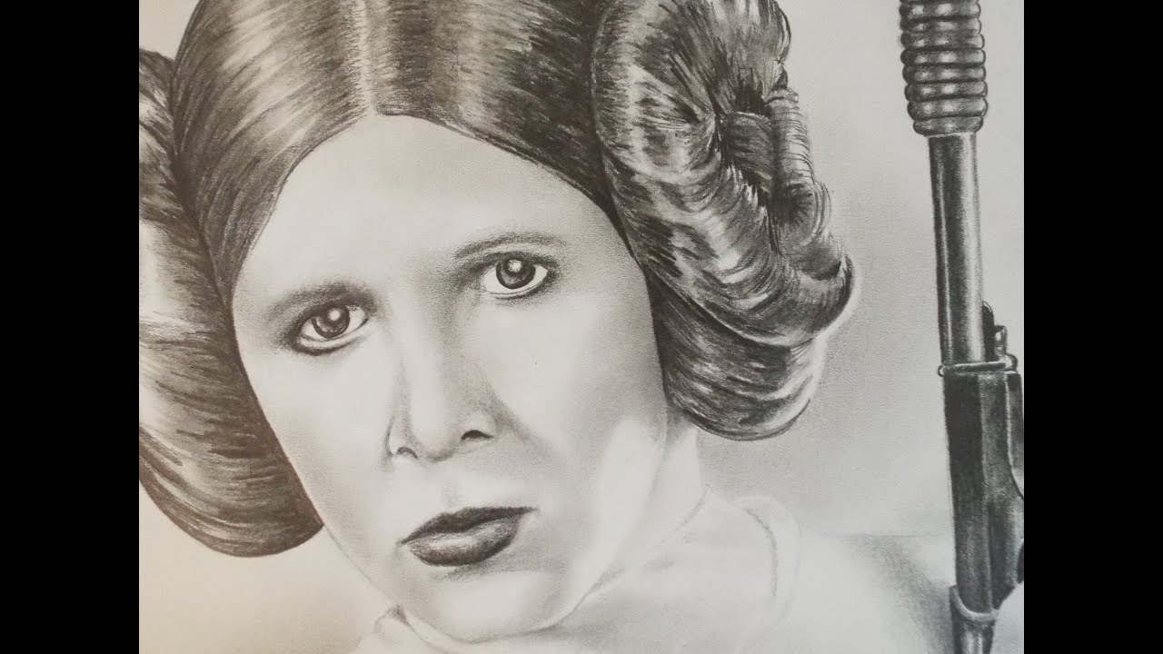 1280x720 zwookiez - Princess Leia Drawing