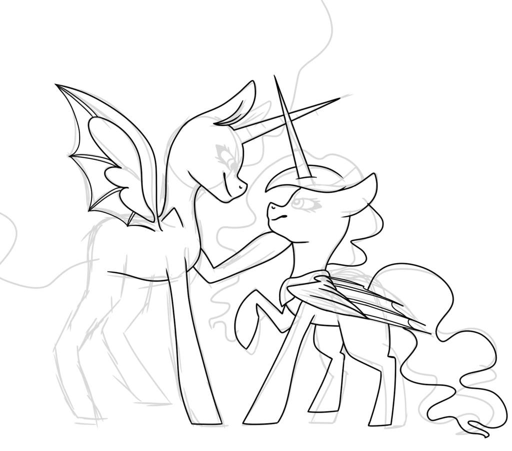 1024x903 nightmare moon and princess luna drawing equestria amino - Princess Luna Drawing