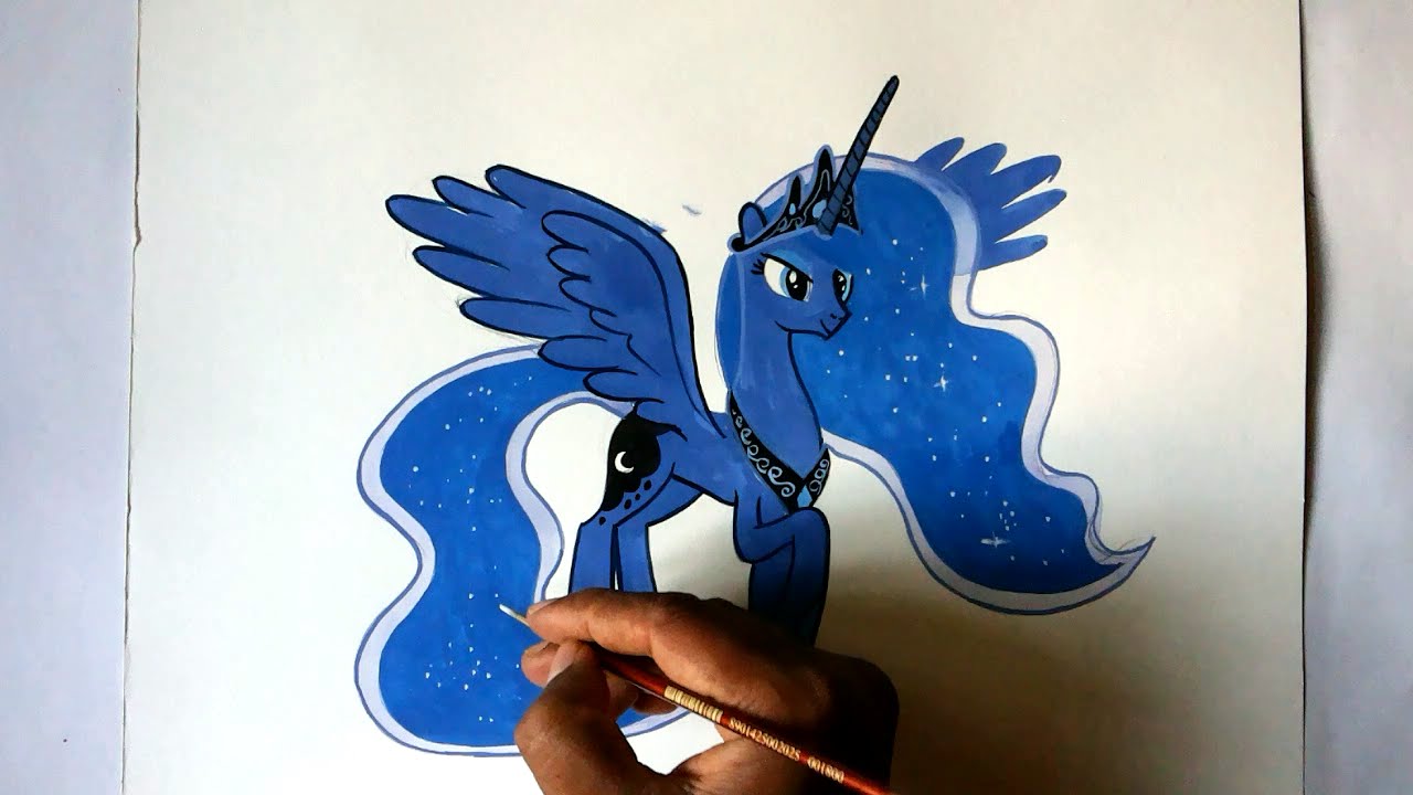 1280x720 how to draw my little pony princess luna alicorn pony - Princess Luna Drawing