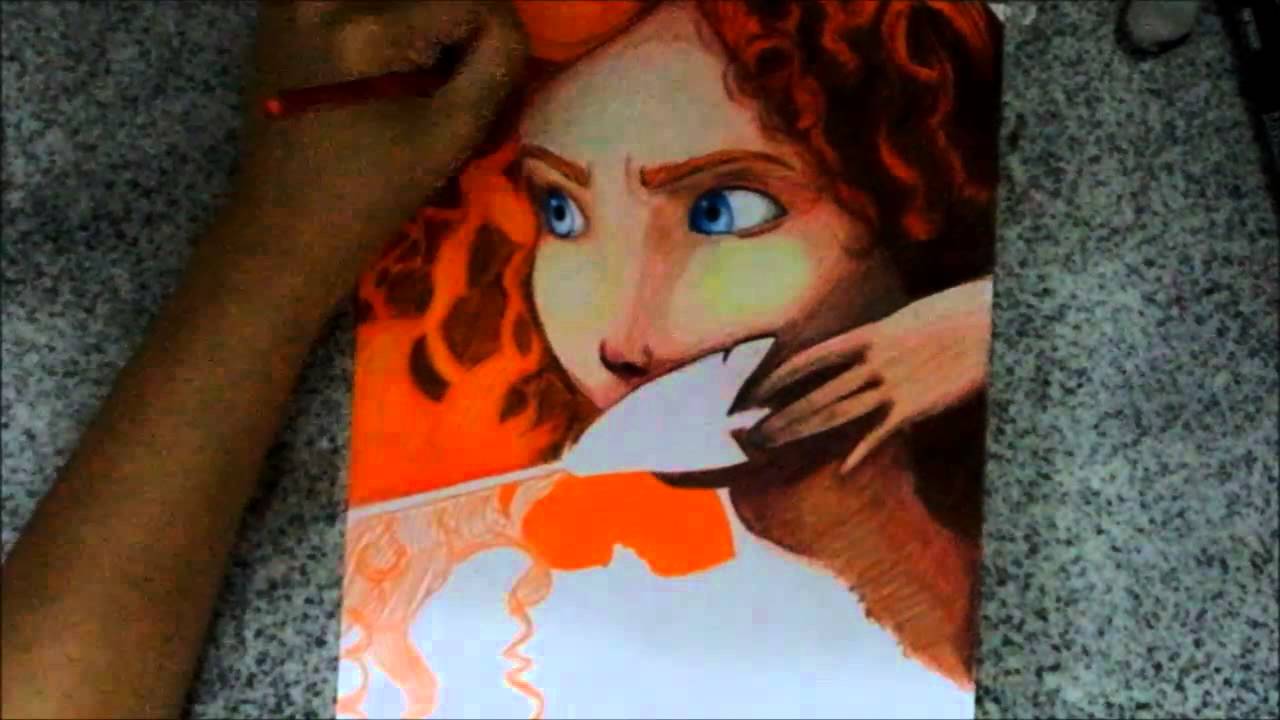 1280x720 drawing princess merida - Princess Merida Drawing