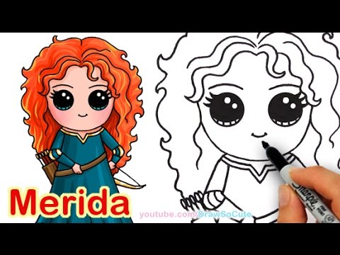 480x360 how to draw disney princess merida from brave step - Princess Merida Drawing