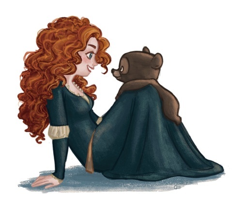 500x415 merida art drawings on we heart it - Princess Merida Drawing
