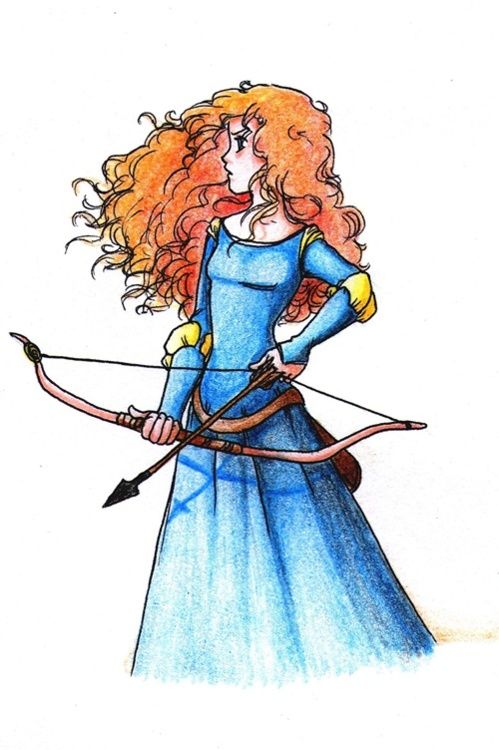499x750 brave why can't i draw like that doodles and scribbles - Princess Merida Drawing