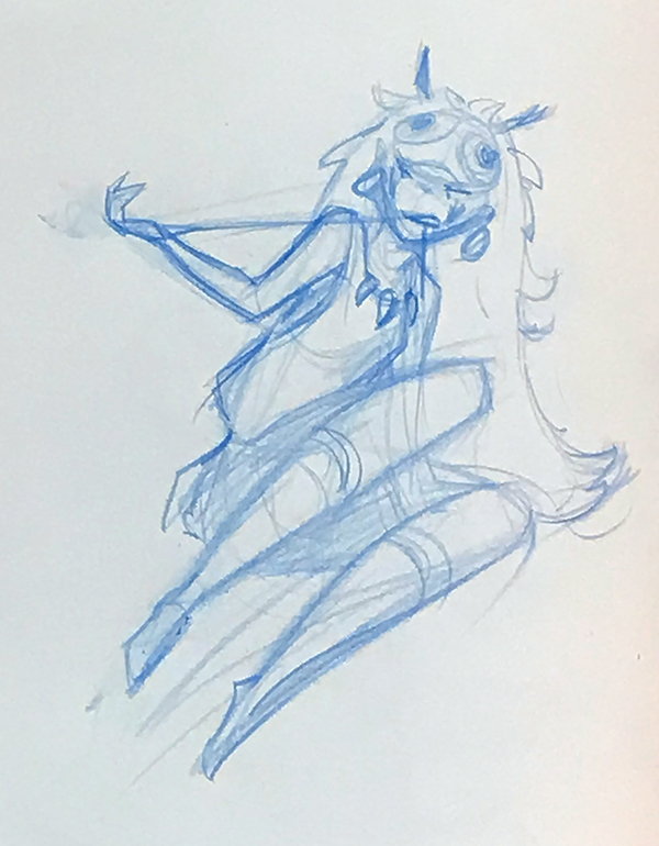 600x770 pat lee princess mononoke the drawing club - Princess Mononoke Drawing