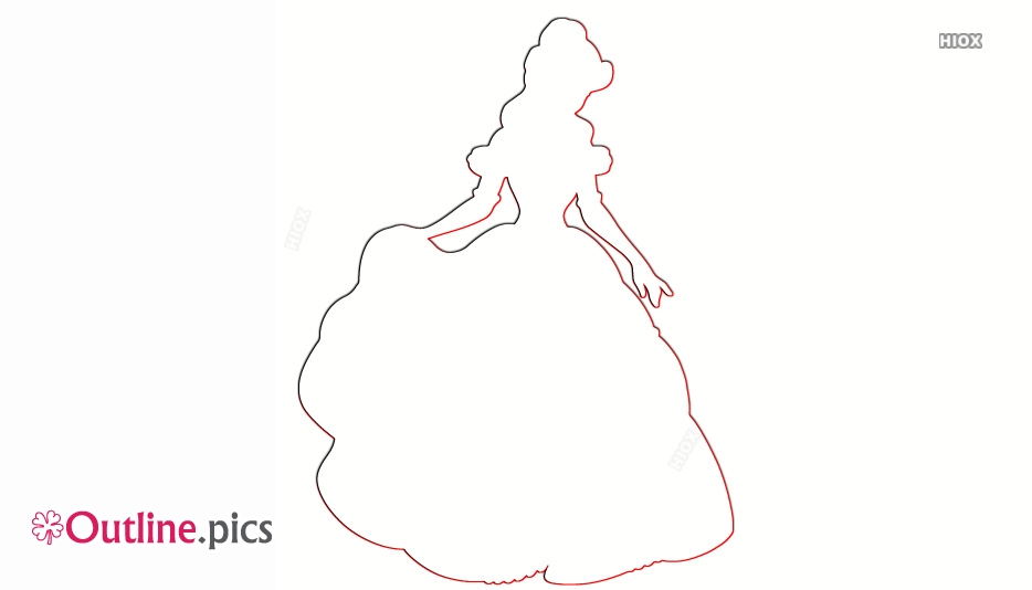 934x534 Princess Cinderella Outline Outline Pics - Princess Outline Drawing