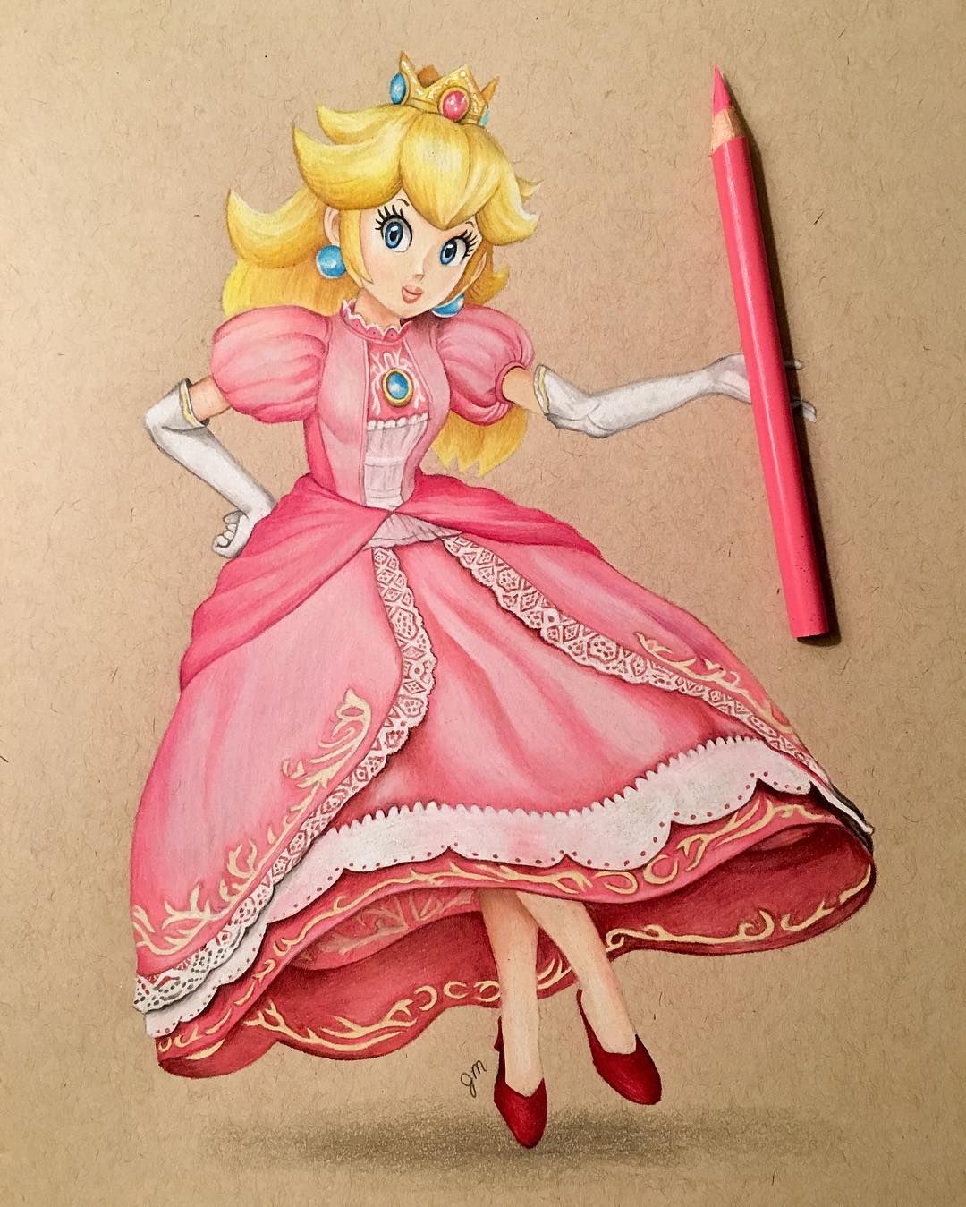 1080x1349 Princess Peach - Princess Peach Drawing