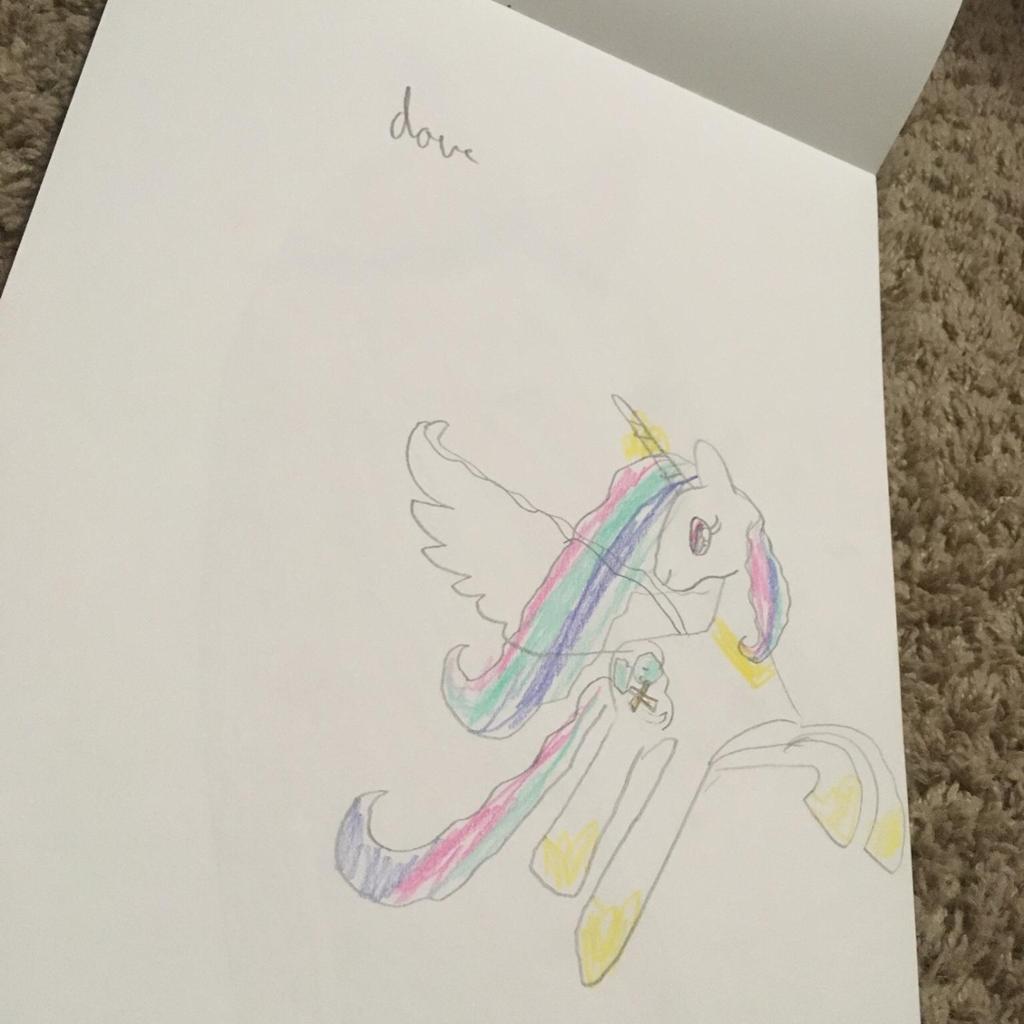 1024x1024 Princess Dove Pencil Drawing - Princess Pencil Drawing