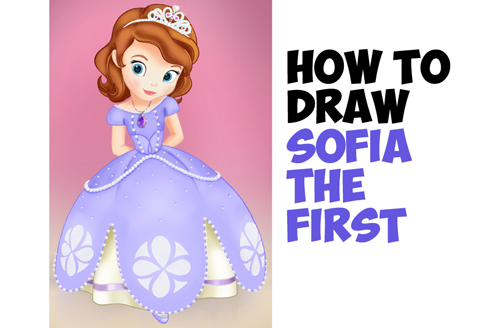 500x328 how to draw sofia from sofia the first - Princess Sofia Drawing