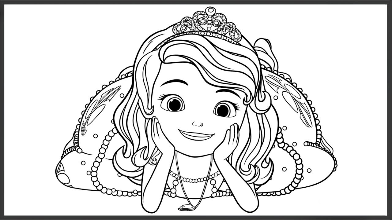 55 Coloring Pages Disney Princess Sofia Pictures