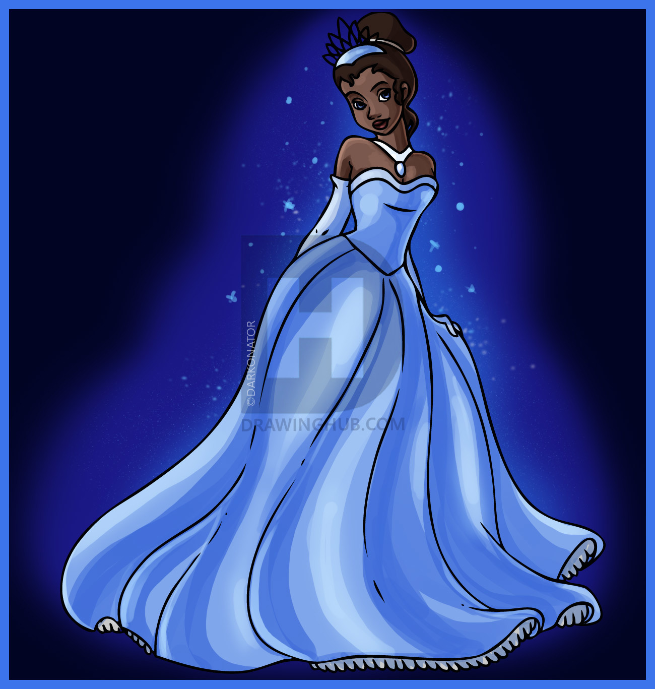 Princess Tiana Drawing at PaintingValley.com | Explore collection of ...