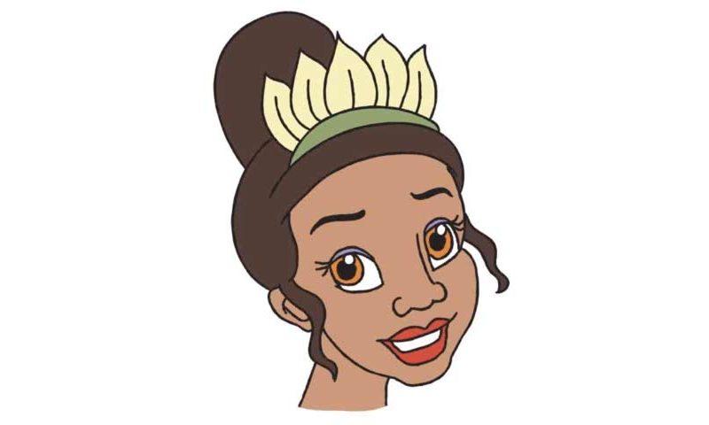 800x480 how to draw princess tiana the princess the frog - Princess Tiana Drawing