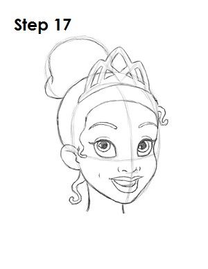 300x388 how to draw tiana step drawings - Princess Tiana Drawing