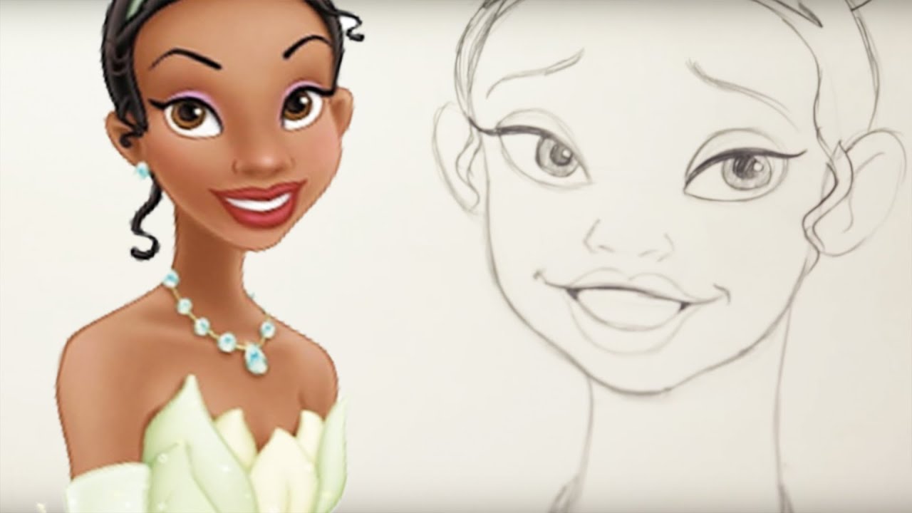 1280x720 how to draw tiana from the princess and the frog - Princess Tiana Drawing