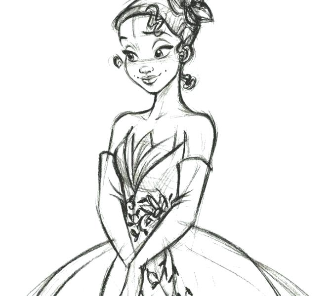 678x600 last updated disney tiana coloring pages princess - Princess Tiana Drawing