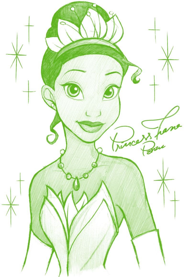 Princess Tiana Drawing at Explore collection of