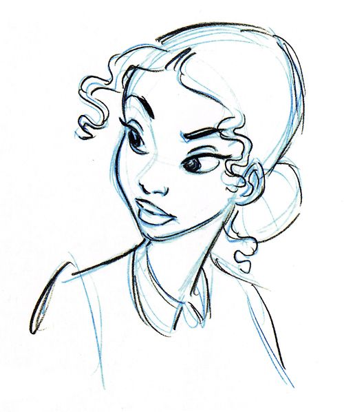 500x598 tiana concept sketch disney disney concept art, disney art - Princess Tiana Drawing