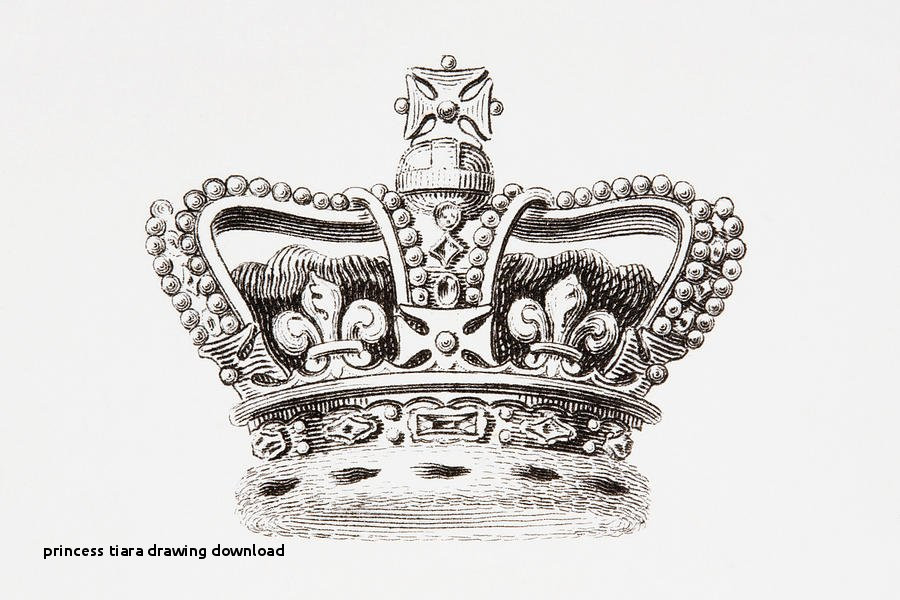 900x600 simple king crown drawing new princess tiara drawing download - Princess Tiara Drawing