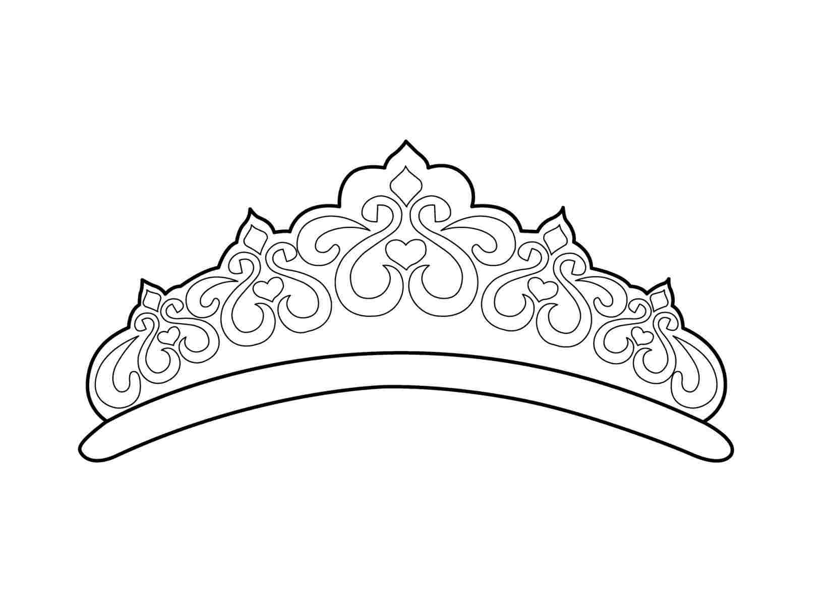 template of a tiara