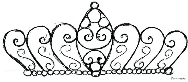 736x320 charming princess crown template pattern images homemade simple - Princess Tiara Drawing