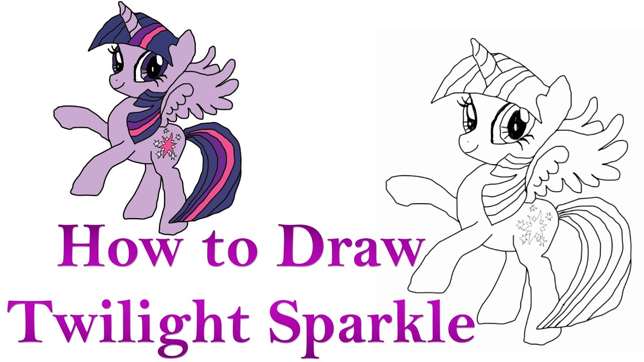 1280x720 how to draw my little pony twilight sparkle hde - Princess Twilight Sparkle Drawing