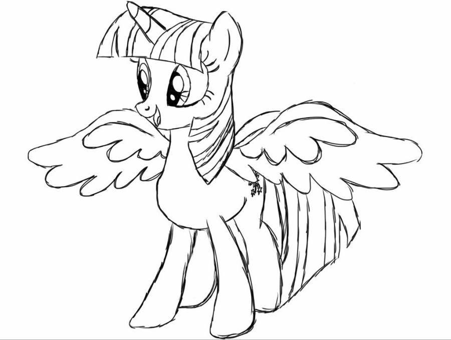 900x679 my little pony coloring pages twilight sparkle scbu twilight - Princess Twilight Sparkle Drawing