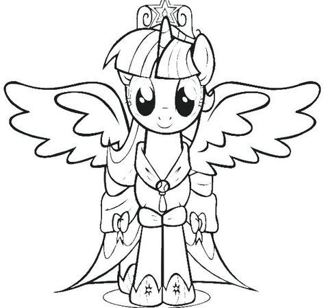 473x449 my little pony twilight sparkle printable coloring pages new - Princess Twilight Sparkle Drawing