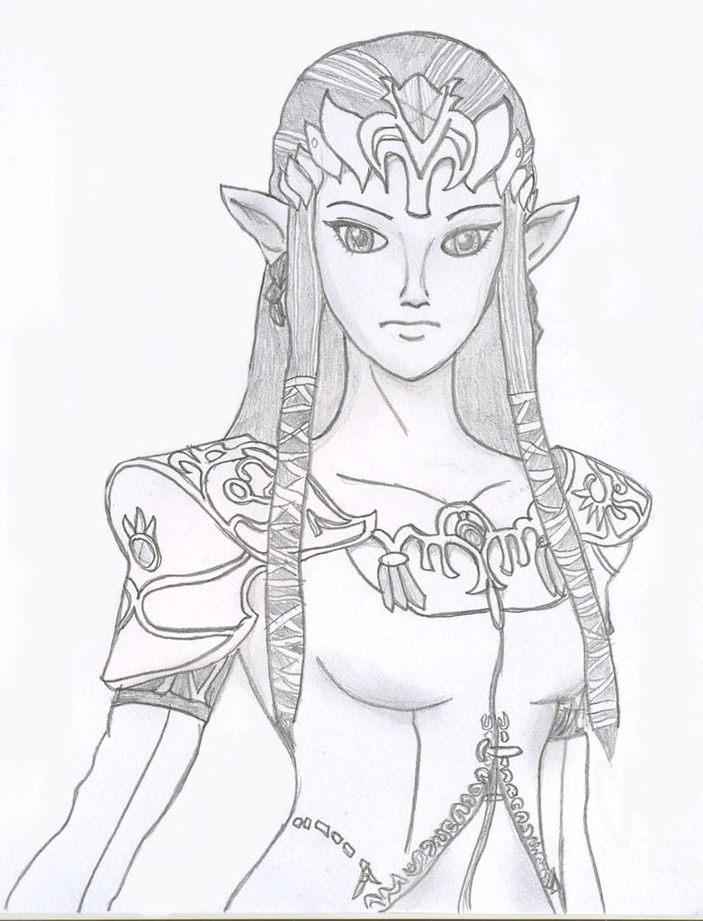 781x1023 Princess Zelda - Princess Zelda Drawing