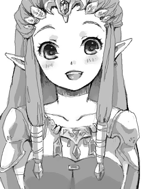 480x640 Anime Drawing Of Princess Zelda She's Awesome Totally Me - Princess Zelda Drawing