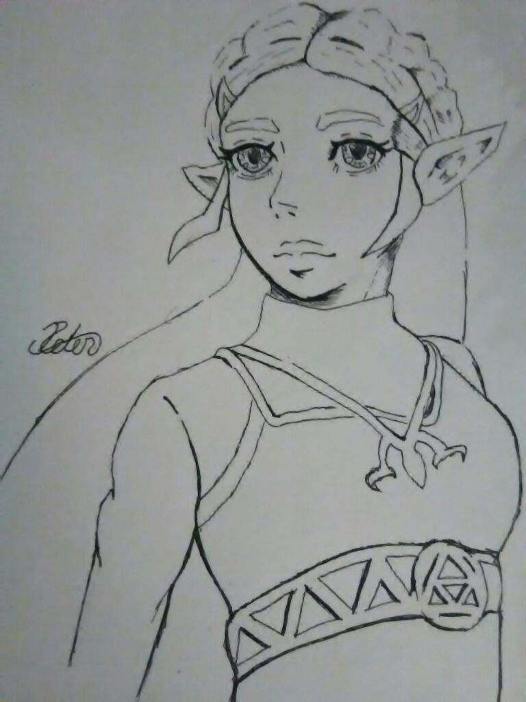 768x1024 Princess Zelda Drawing - Princess Zelda Drawing