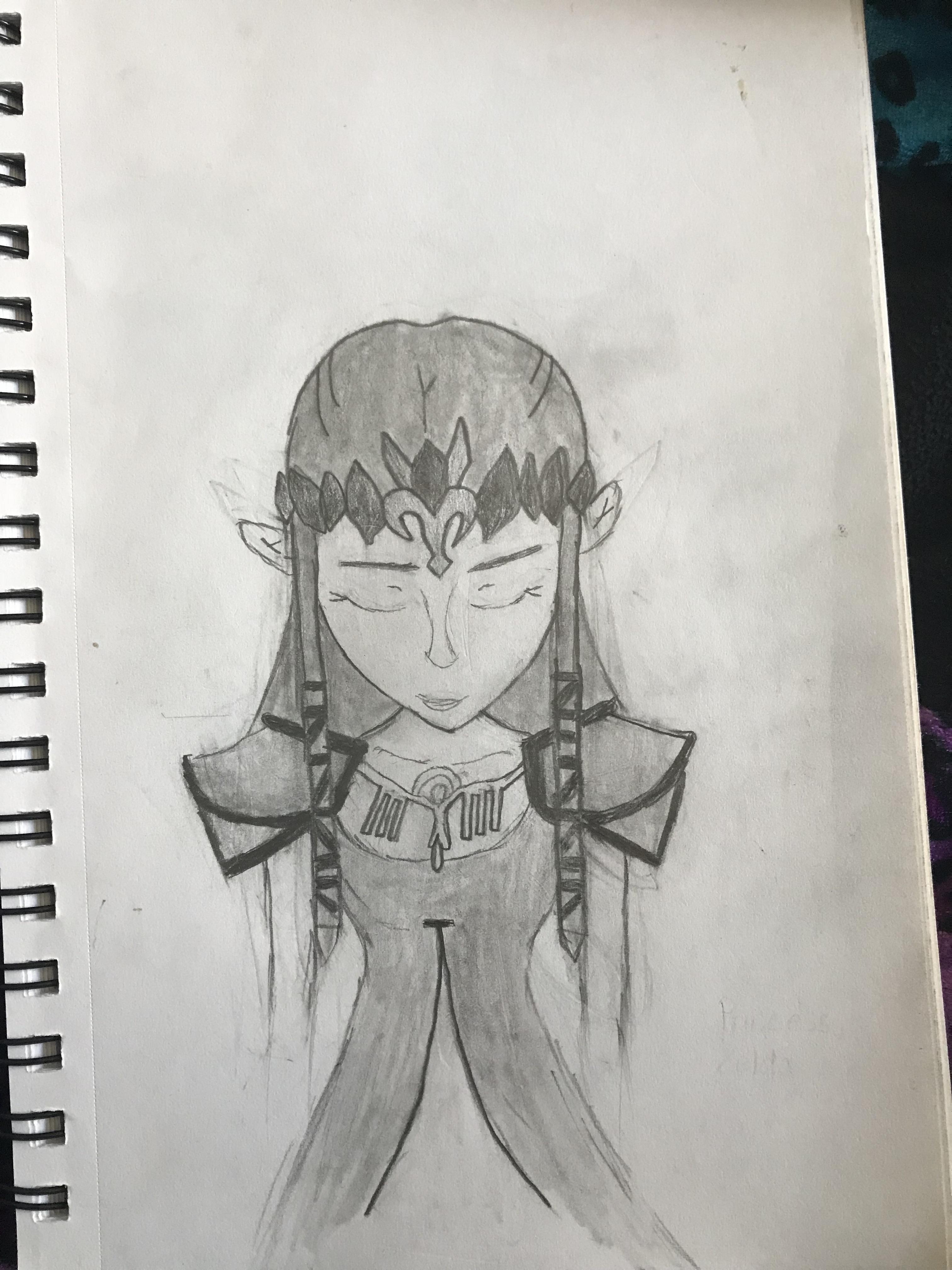 3024x4032 Princess Zelda Drawing I Made Zelda - Princess Zelda Drawing