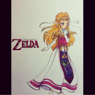 320x320 you guys ever draw princess zelda omg never again so much detail - Princess Zelda Drawing